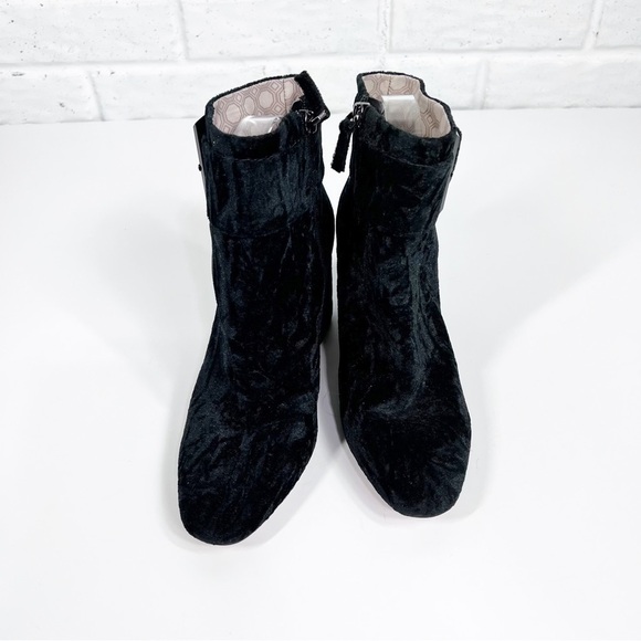 LOUISE ET CIE Babette Textured crushed velvet Block Heeled Boot with side Zip - Picture 6 of 9